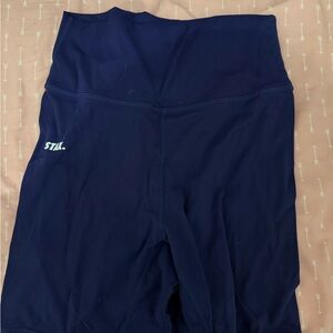 STAX Navy High-Rise Bike Shorts
